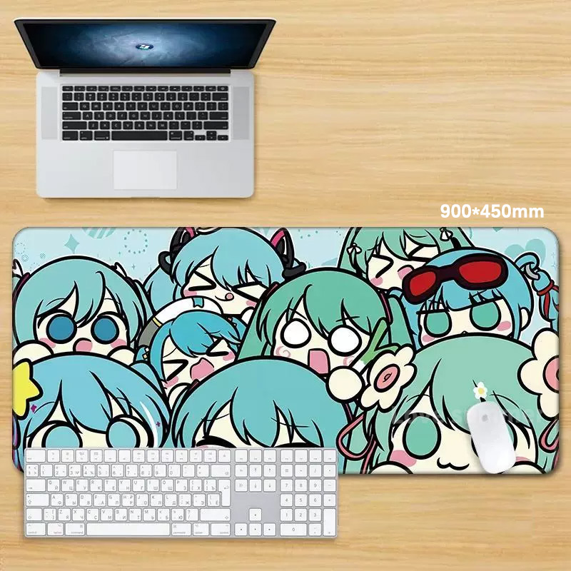 Pc Gaming Hatsune Miku - Коврик для мыши в стиле аниме,