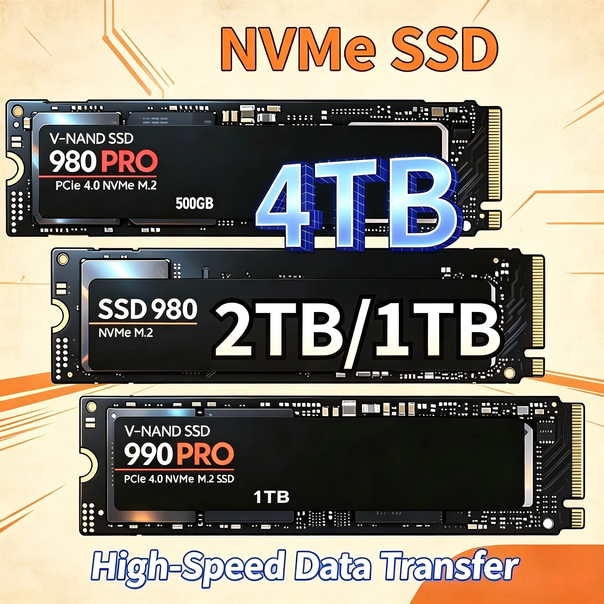 Pc Gaming Second - Оригинальный SSD-накопитель 980Pro 990Pro M.2 NVMe