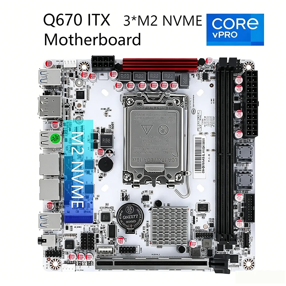 Pc Gaming I7 14Th Gen - Комплект материнской платы Q670 ITX NAS,