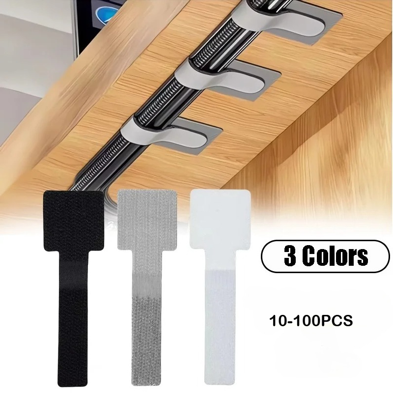 Desk Cable Organizer - Новые многоразовые кабельные стяжки, стяжки на