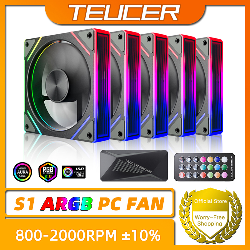 Pc Gaming Case - Комплект вентиляторов TEUCER Prism S1 ARGB