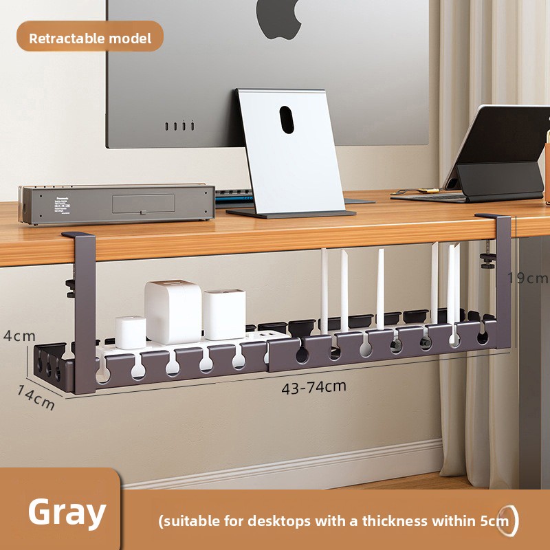 Выдвижной металлический органа – обзор и цена Desk Cable Organizer