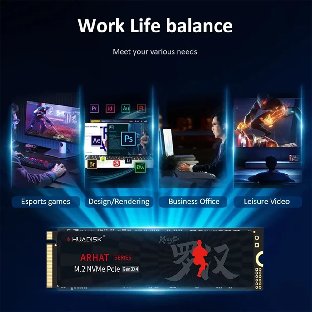 Huadisk SSD NVMe M2 1 ТБ 512 Г – обзор и цена Pc Gaming Second