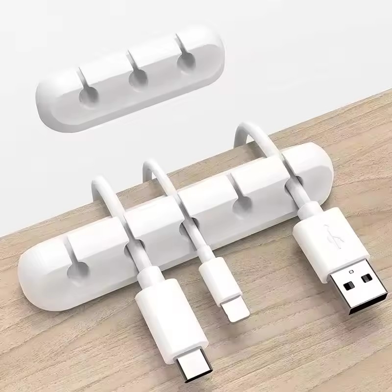 Силиконовый органайзер-фиксато – обзор и цена Desk Cable Organizer