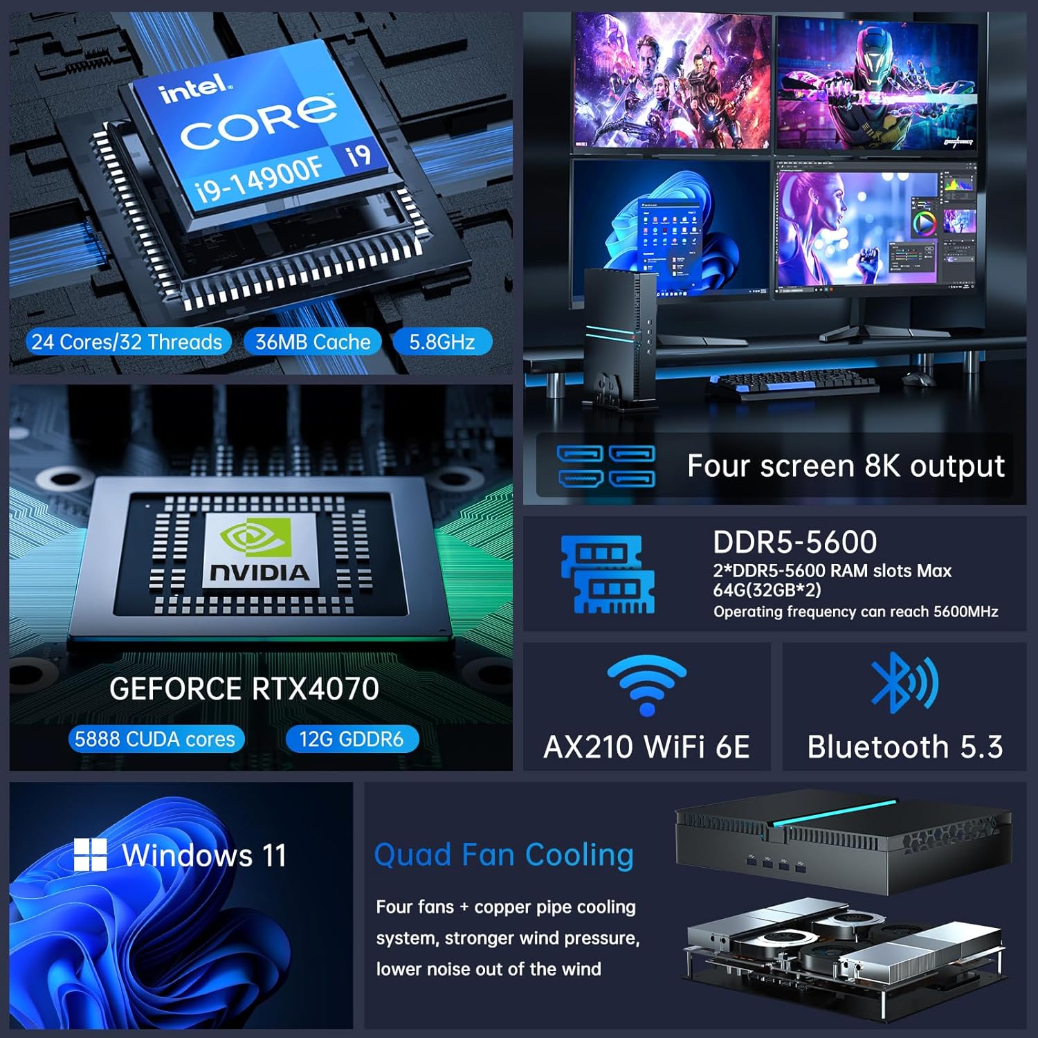 Игровой мини-ПК Partaker Gamin – обзор и цена Pc Gaming I7 14Th Gen