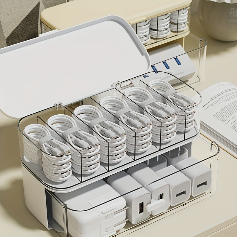 Двухслойный прозрачный настоль – обзор и цена Desk Cable Organizer