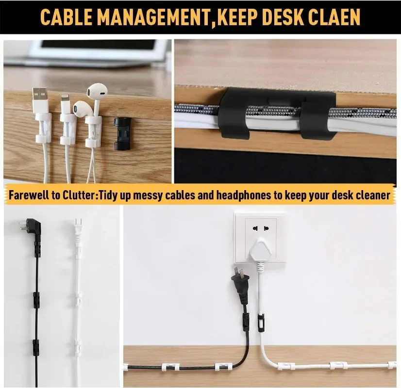 Держатель для проводов, настен – обзор и цена Desk Cable Organizer