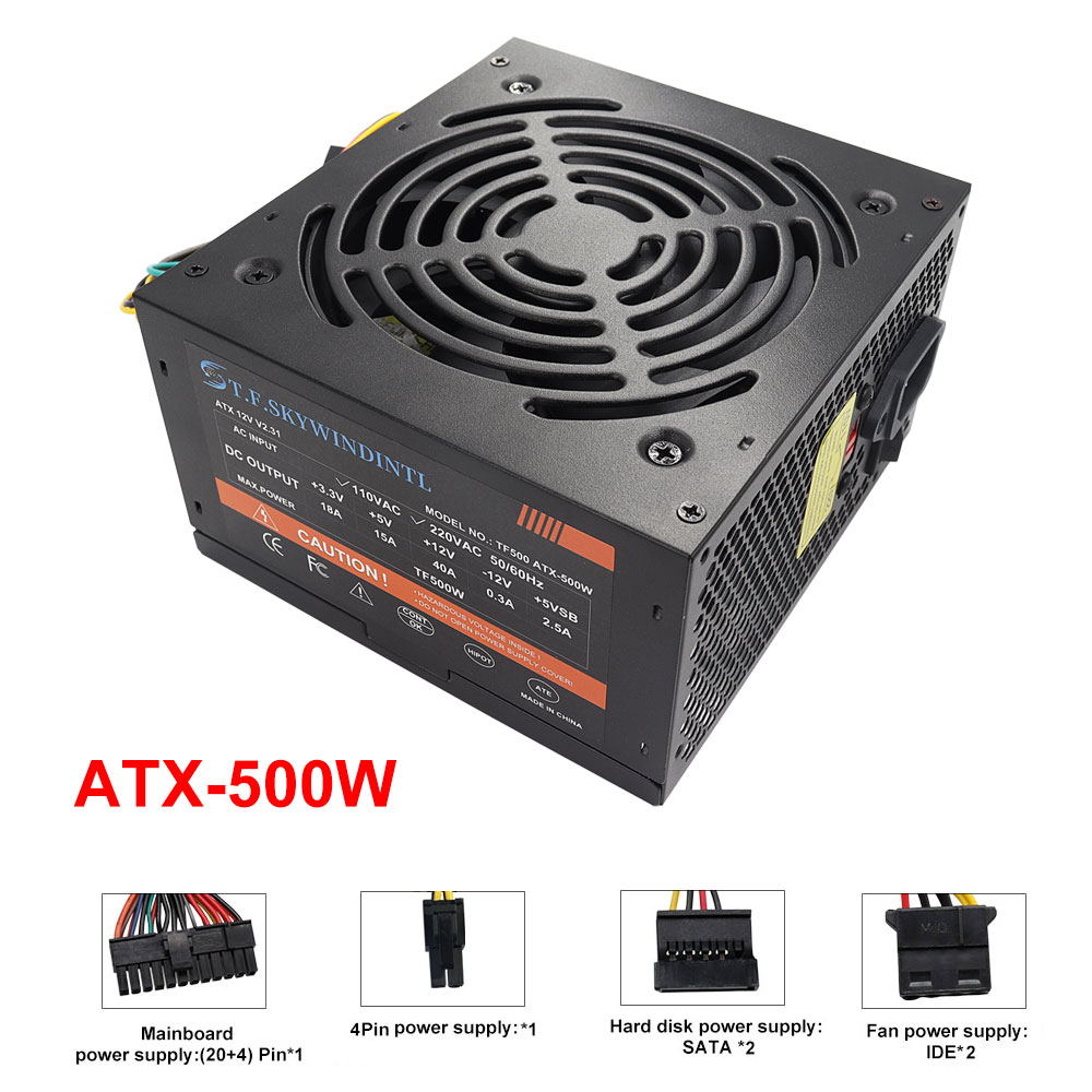 Дешевый 500 Вт черный ATX наст – обзор и цена Pc Gaming Ff